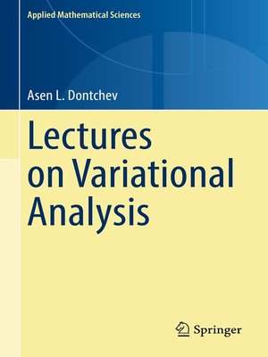 cover image of Lectures on Variational Analysis